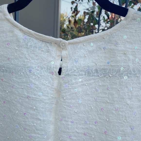 Essential Antwerp Sequin Ruffle Top NWT - Picture 5 of 5